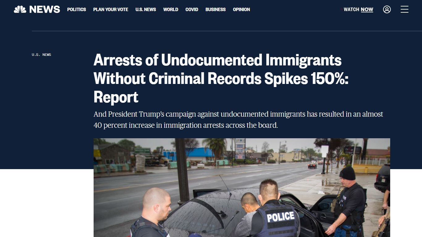 Arrests of Undocumented Immigrants Without Criminal Records Spikes 150% ...